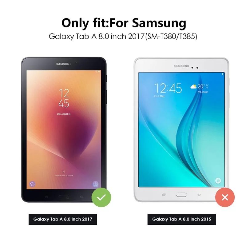 US $586.00 CucKooDo 200Pcslot 360 Degrees Rotating Stand Case Cover for Samsung Galaxy Tab A 80 SMT385T380 2017 Release