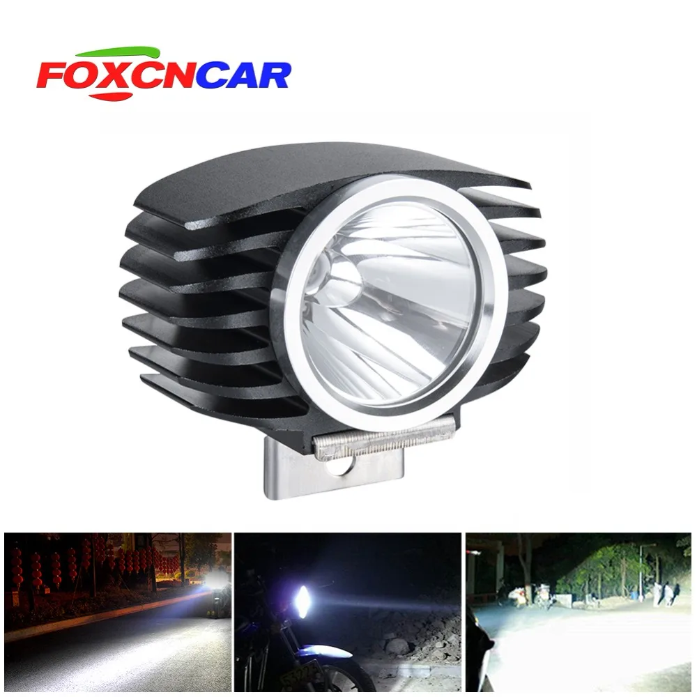 

Foxcncar Car LED MOTO BULB 10W 1500LM L2 U2 Chip Motorcycle Fog LED Headlamp Spotlight Hunting Driving 12V 24V faro moto ampoule