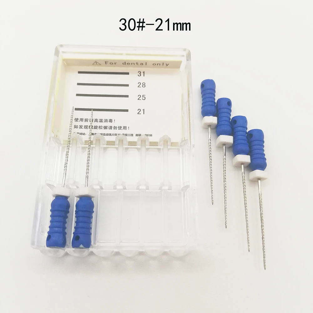 6 шт./упак. Стоматологическая Файлы к корневого канала 21& с фокусным расстоянием 25 мм 6#10#40# ассорти для стоматологии стоматологических инструментов ручной Применение Нержавеющая сталь