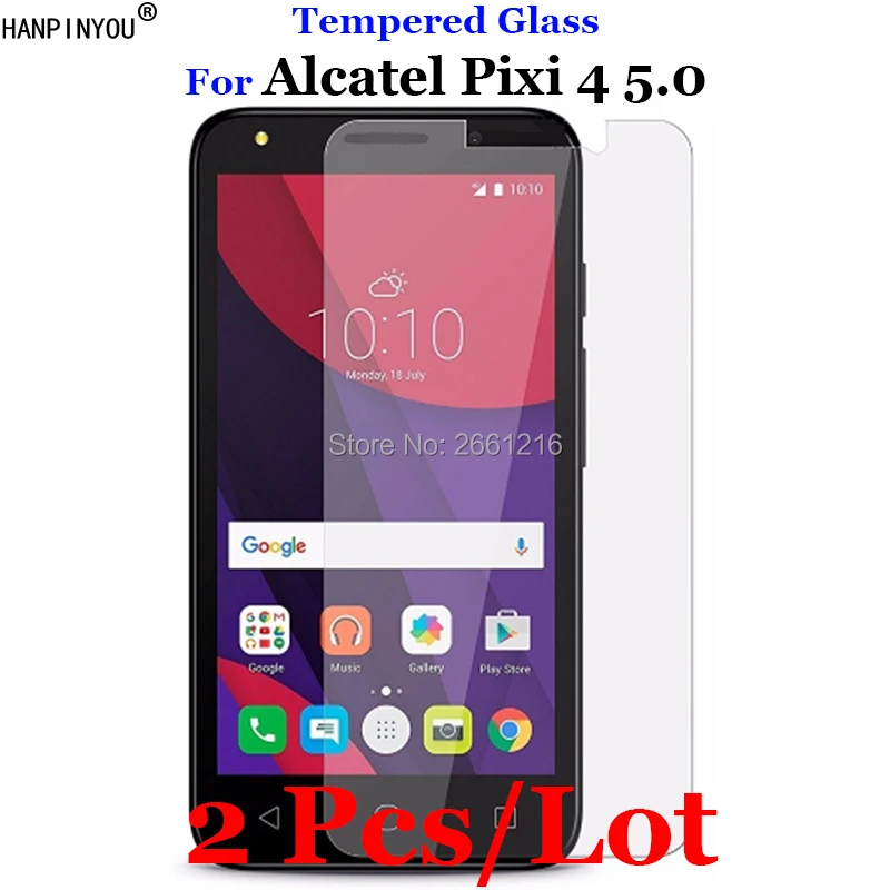 2 шт./лот для Alcatel Pixi4 5 0 закаленное стекло 9H 2.5D Премиум Защитная пленка экрана One Touch