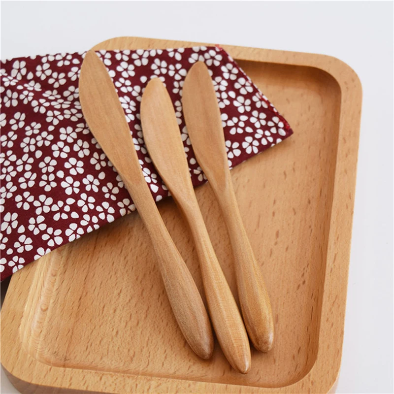 1 шт. высокое качество Ножи Стиль деревянный маска Япония масло Ножи нож для джема Ужин Ножи Tabeware с толстой ручкой