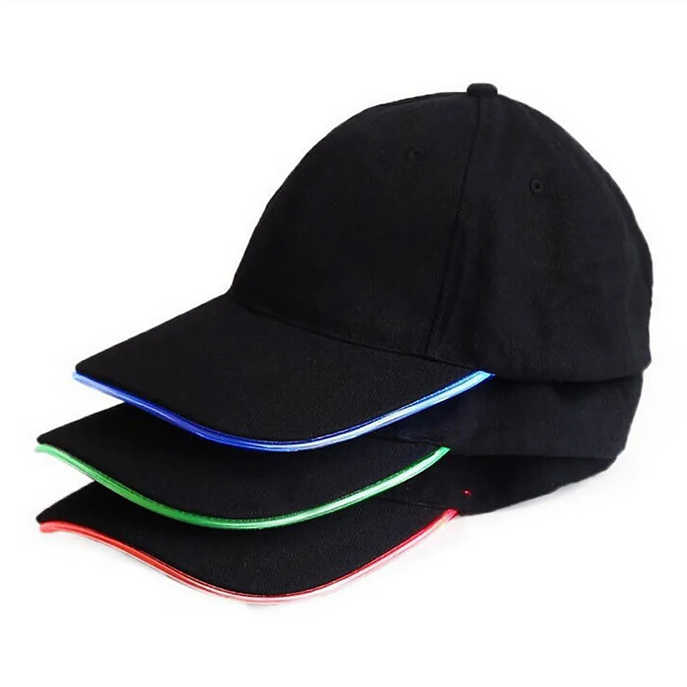 Необычный регулируемый светодиодный светящаяся, для клуба Partyl хип-хоп тканевая шляпа