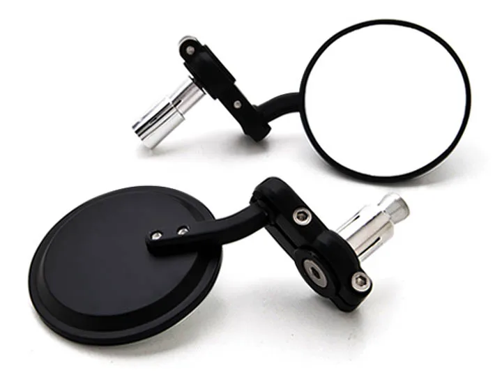 

Brand new Black / Carbon Fiber 7/8" Bar End Mirrors Round 3" For Yamaha TMax C3 CA CV50 80 400 500