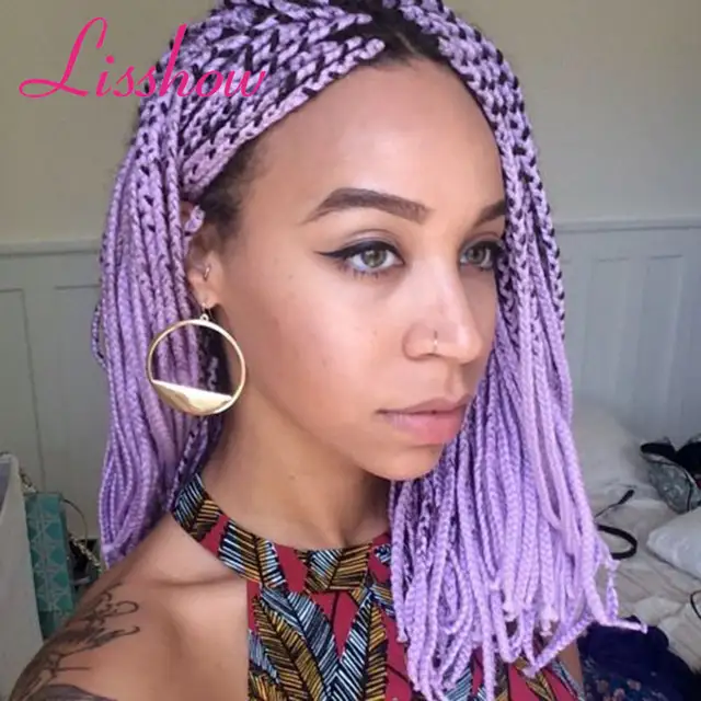 Light Purple Braiding Hair Extensions Jumbo Box Braid Xpression