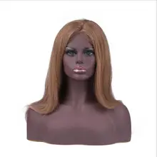 Афро-американский женский реалистичный манекен голова бюст для ювелирных изделий шляпа серьги парик кружева дисплей Cabeza голова-манекен