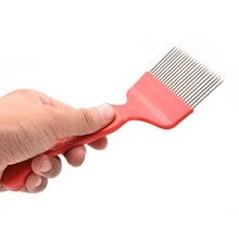 1 шт. красный желтый цвет пчеловодческий соты разворачивающая вилка с зубьями из нержавеющей стали оптом