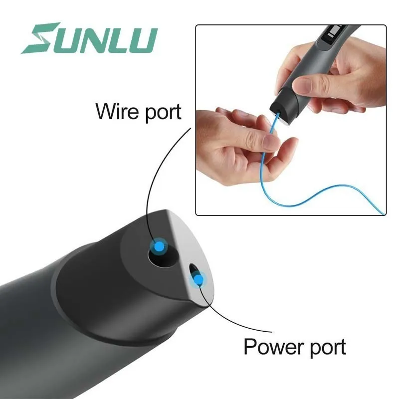 SUNLU 3D печать Ручка низкая температура 4 цвета SL-300A 3D ручки для детей Scribble Исследуйте создание 3D Ручка коробка набор