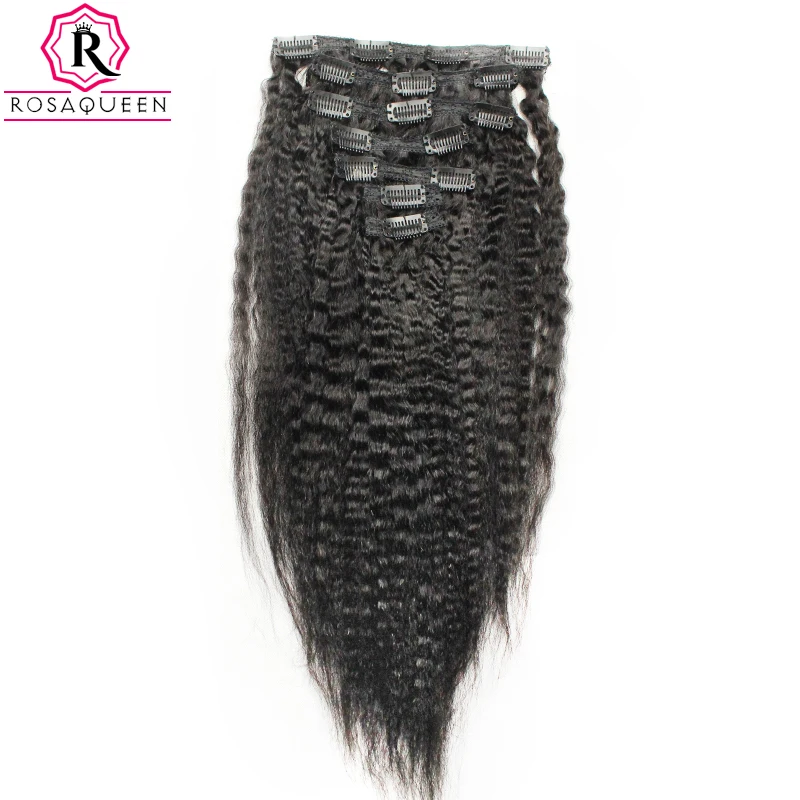 Kinky-Straight-Clip-In-Human-Hair-Extensions-Brazilian-Remy-Hair-100-Human-Natural-Hair-Coarse-Yaki (2)