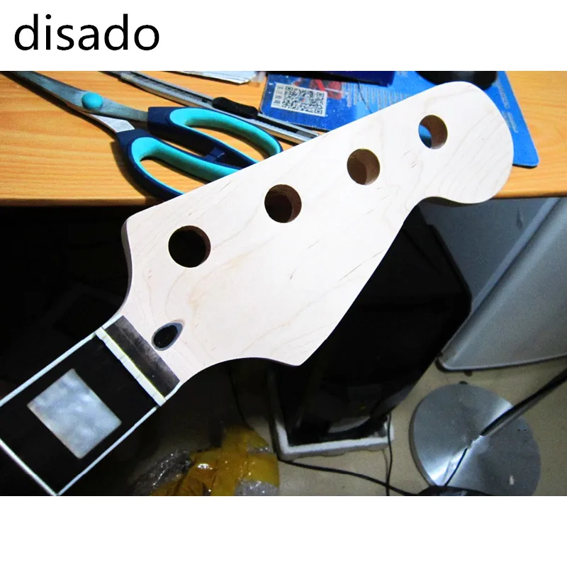 

disado 20 Frets Electric Bass Guitar Neck rosewood fingerboard Guitar accessories Parts musical instruments