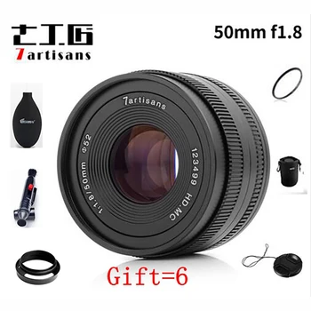 

7artisans 50mm F1.8 Lens Large Aperture Manual Micro Fixed Focus Portrait Lens for Lente Canon Sony M4/3 Fuji Camera 7artisans