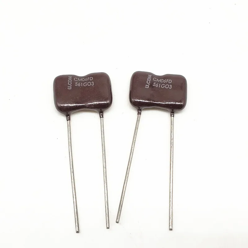 1 шт. оригинальный Слюдяной конденсатор CDM CM06FD561G03 500 В 560PF серебристый|Аксессуары