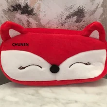 Милая лиса, животное плюшевый Кошелек, Большой 21 см леди девушки плюшевые игрушки кошелек, плюшевый Кошелек Игрушки