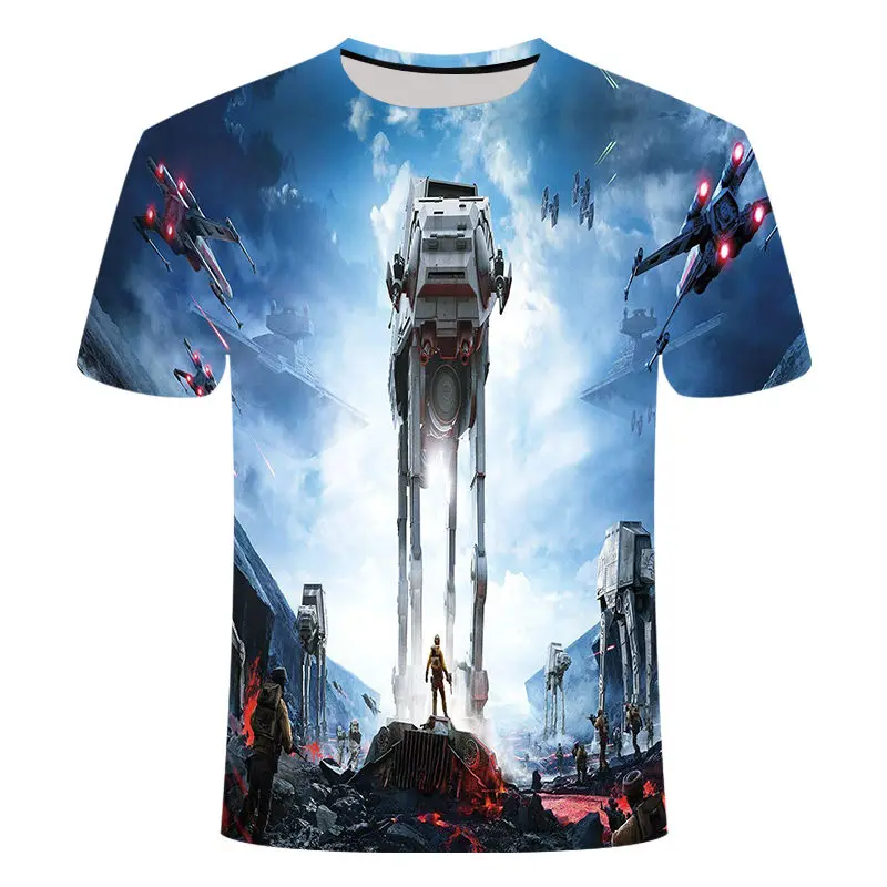 Star Wars Yoda Darth Vader 2019 Summer Casual Cartoon O-Neck Men T Shirt Star Wars Yoda Darth Vader 2019 Summer Casual Cartoon O-Neck Men T Shirt