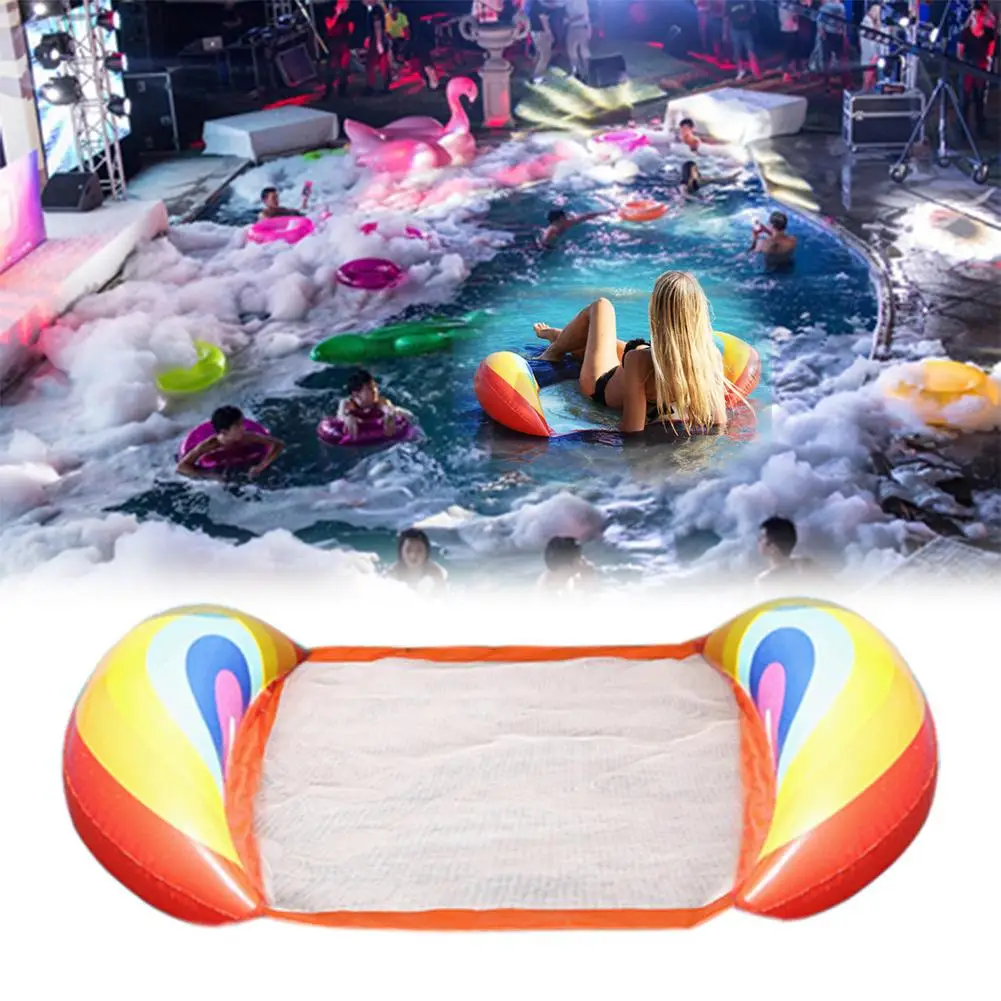 

Double-use PVC Inflatable Pool Floating Water Hammock Float Loung Floating Water Loungers Backrest Fruit Floating Row Swiming