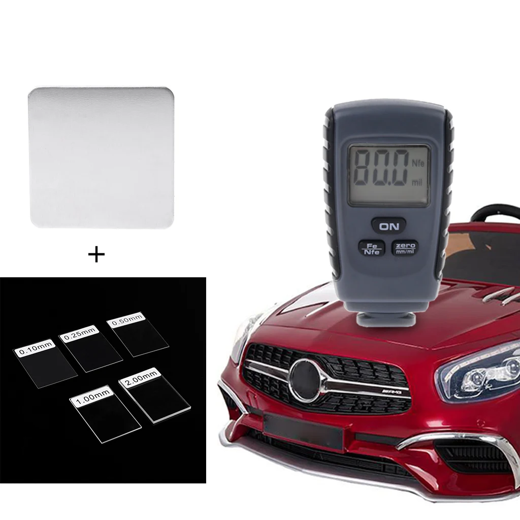 RM660 Цифровой walkie talkie автомобильное Краски покрытие Толщина Тестер Авто покрытие Толщина измеритель 0-1,25 мм
