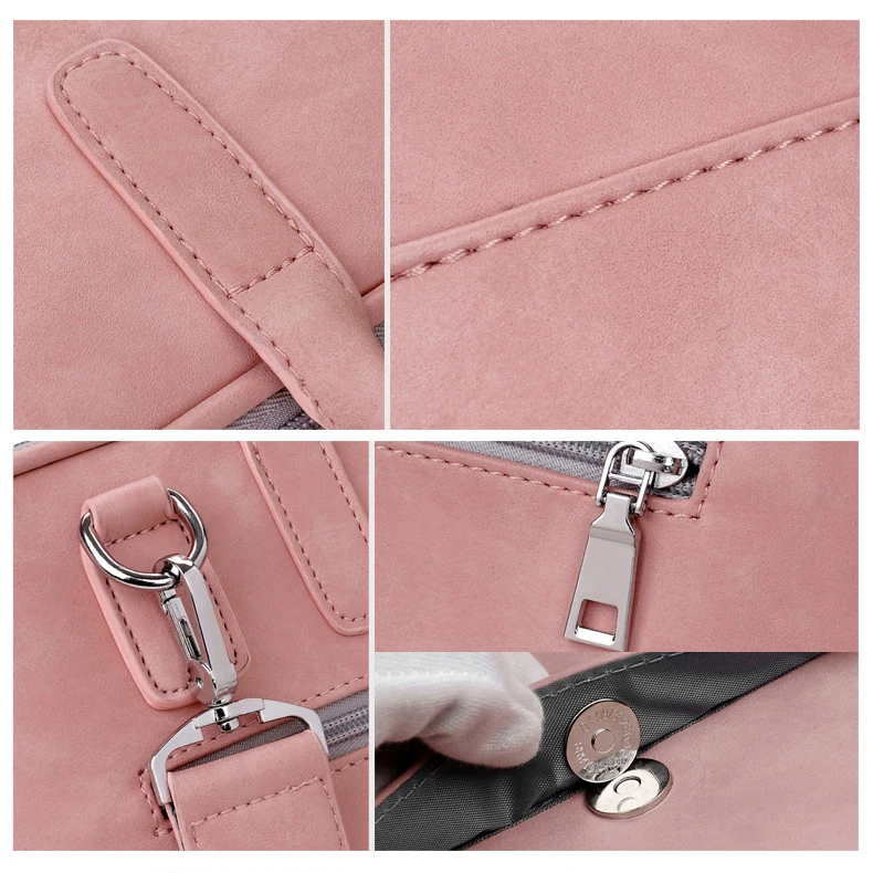 13 14 15.6 Inch Waterproof PU handbag for MacBook Lenovo Dell HP Asus Women Men Computer Bag 15.6 Notebook Sleeve Cover Case (17)