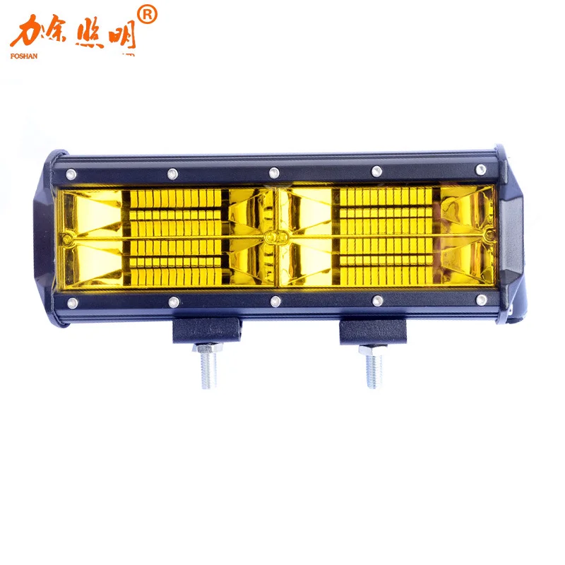 144W LED Work Light Bar For JEEP NIVA 4x4 Offroad Tractor UAZ Trucks Barra 4300K Yellow 6000K White 12V Combo | Автомобили и