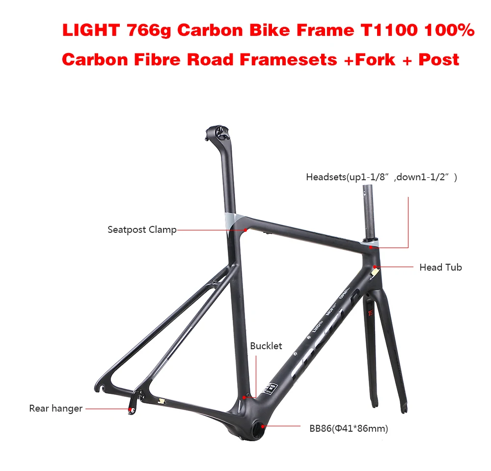 Perfect 766g only Costelo Speedmachine ultra light carbon road bike frame Costelo bicycle bicicleta frame carbon fiber bicycle frame 3