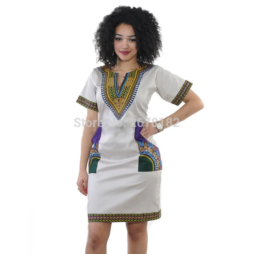 

african dresses for women 2018 Clothing New Sale Sexy Tight National Wind High Elastic Printed Bag Hip Zipper Clothes