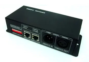 

DMX512 decoder & driver; 12~24V DC input;MAX 5A /360WOutput;P/N:LN -DMXTCON-3CH-LV