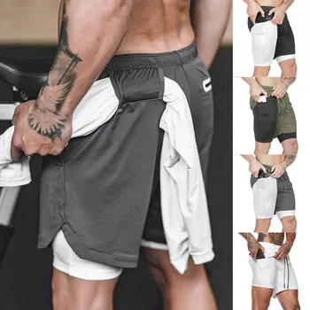 

New Brand Men's Fitness Causal Slim Fit Sport Solid Color Shorts Jeans Pants Trousers M-2XL Casual High Quality Streetwear