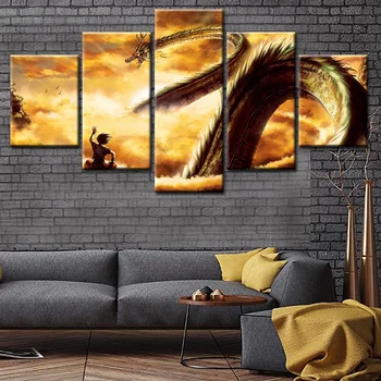 

Animation Poster Wall Art Canvas Painting Wall Pictures for Living Room Kids Room Decor Nordic Decoration Home Art Print Loong