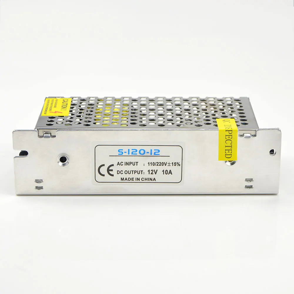 10A 120 Вт трансформаторы 100 V-265 V AC к DC 12 V переключатель Питание адаптер конвертер для RGB Светодиодные ленты свет драйвер