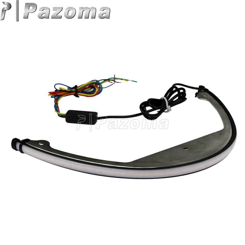 tl-109 suzuki boulevard m109r sequential switchback flowing led tail brake turn signal  light bar fender eliminator kit (25)04