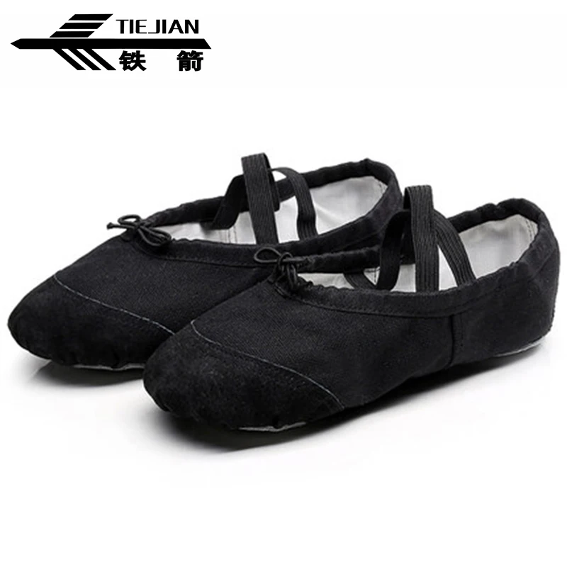

TIEJIAN Dancing Shoes For Women Children Comfortable Leather Head Soft Bottom Ballet Ladies Yoga Gym Belly Dance