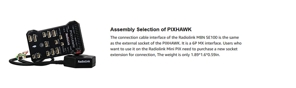 Pixhawk com Módulo de Potência para o Quadcopter Longo-distância entre Eixos Bit do Drone rc do Controlador de Voo de Radiolink Drone Multirotor fc 32 - 6-8 10 do controlador de voo de radiolink pixhawk