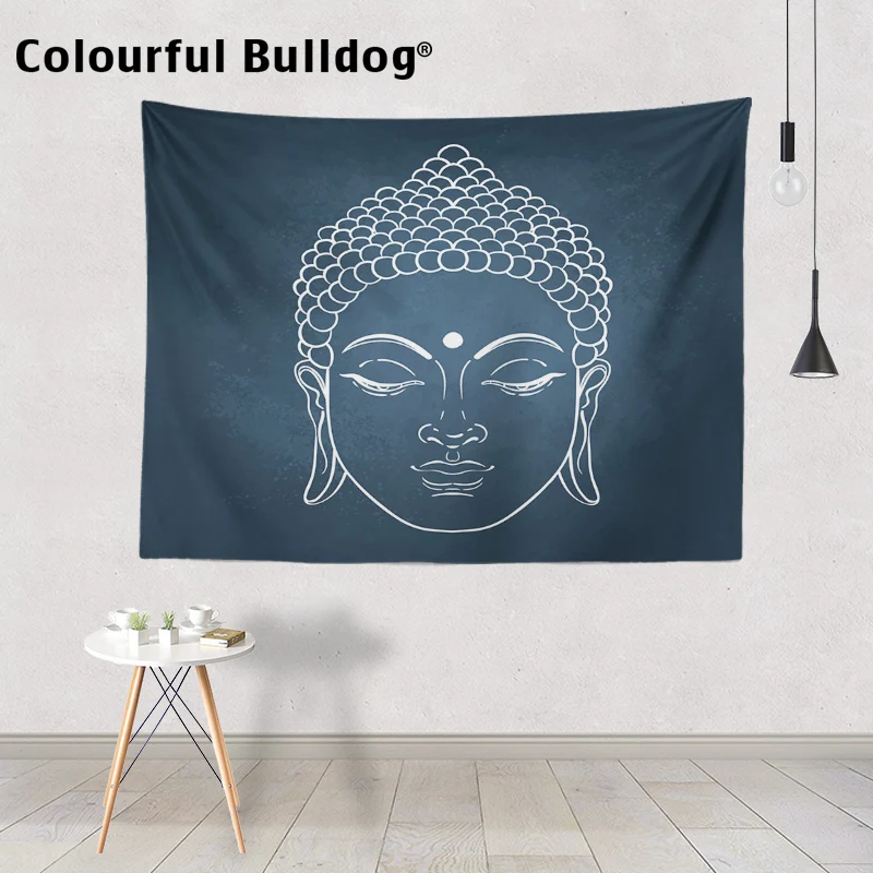 

Fashion Gold Elephant God Hanging Mandala Ganesha Lotus Zen Wall Art Tapestry Buddha Head Yoga Diamond Office Decor Wall Blanket