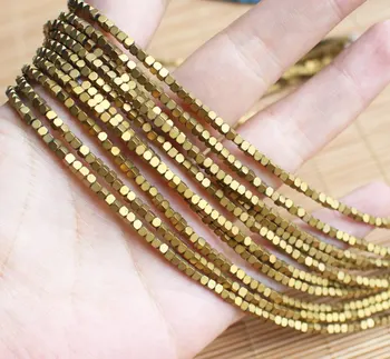 

Natural Frost 2mm Hematite Faceted Square Beads 180pcs per strand, For DIY Jewelry Making, pendant,necklace