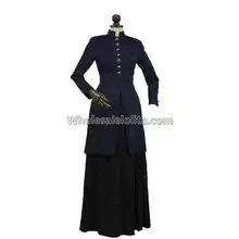 Высокое качество викторианской эпохи короля Эдуарда Аббатство Даунтон зла дамы сюртук Театр качество костюма воссоздание Пальто для будущих мам