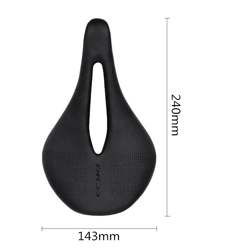 EC90 sillín de bicicleta sillas carbono sillín negro 240-143mm/125g de bicicleta de carretera bicicleta/bicicleta de acero rieles de silla de montar bicicleta ciclismo - 4