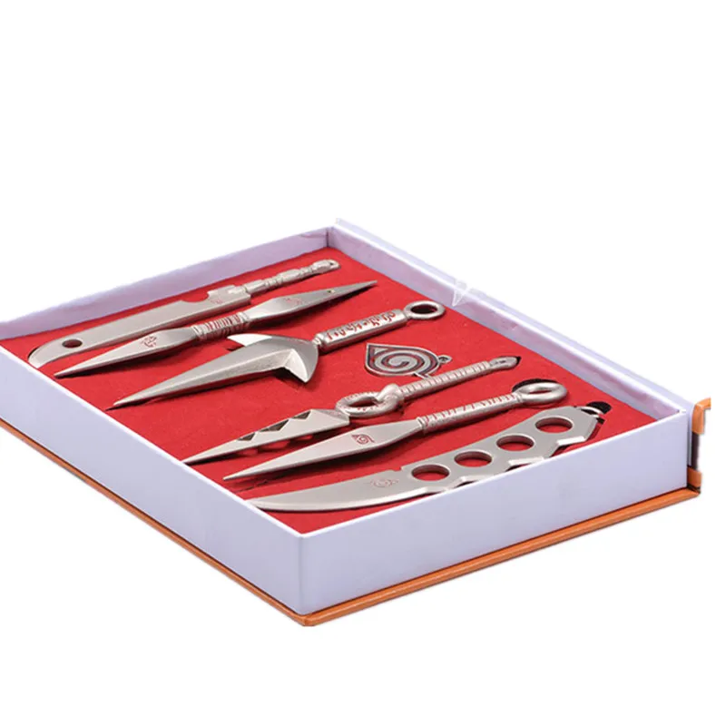 Игрушечные мечи из сплава Военный нож Наруто Hatake Kakashi Deidara Kunai Shuriken игрушки