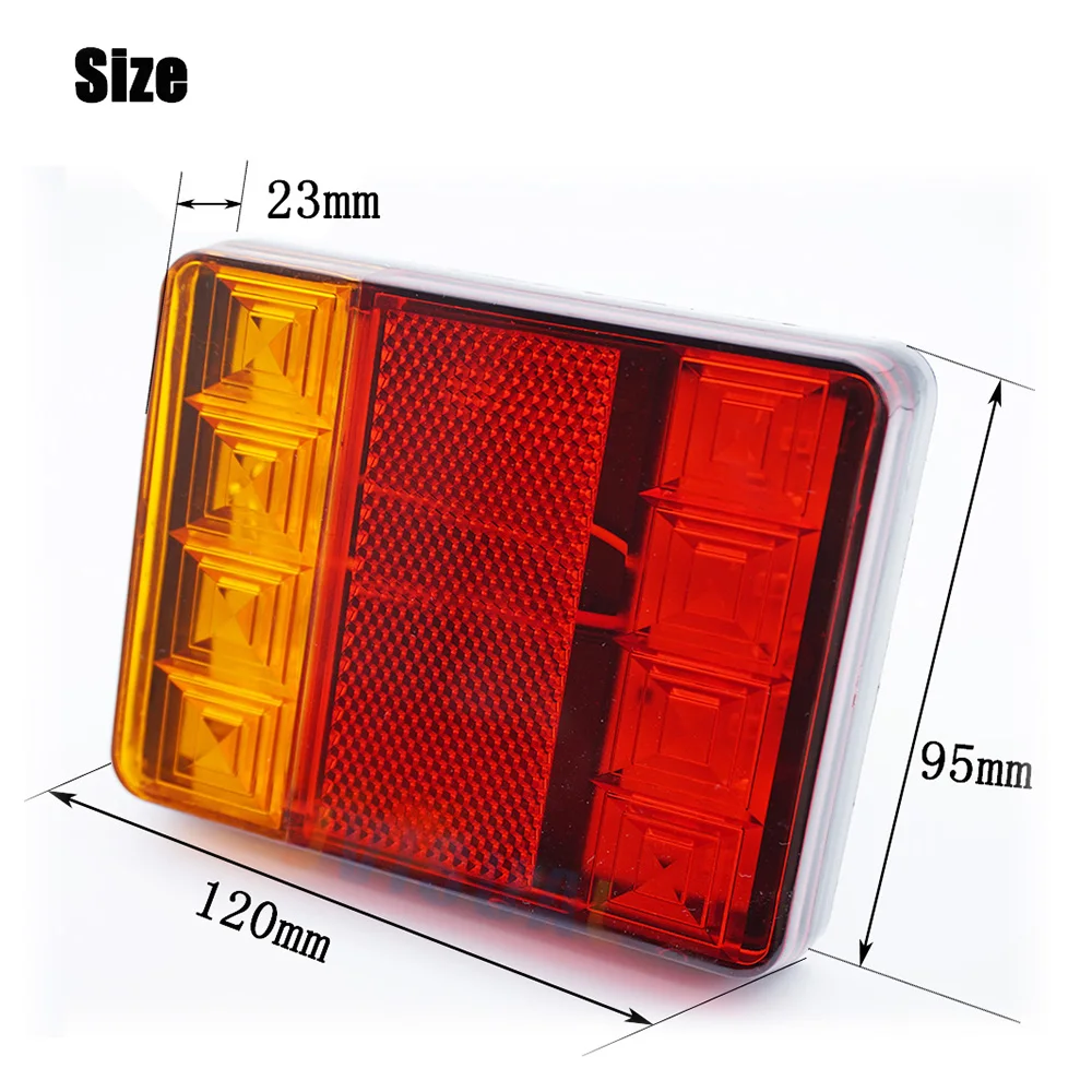 2x 12V Car Truck LED Rear Tail Light Warning Lights Rear Lamp For Trailer Caravans UTE Campers ATV Boats led tail lights led warning lights