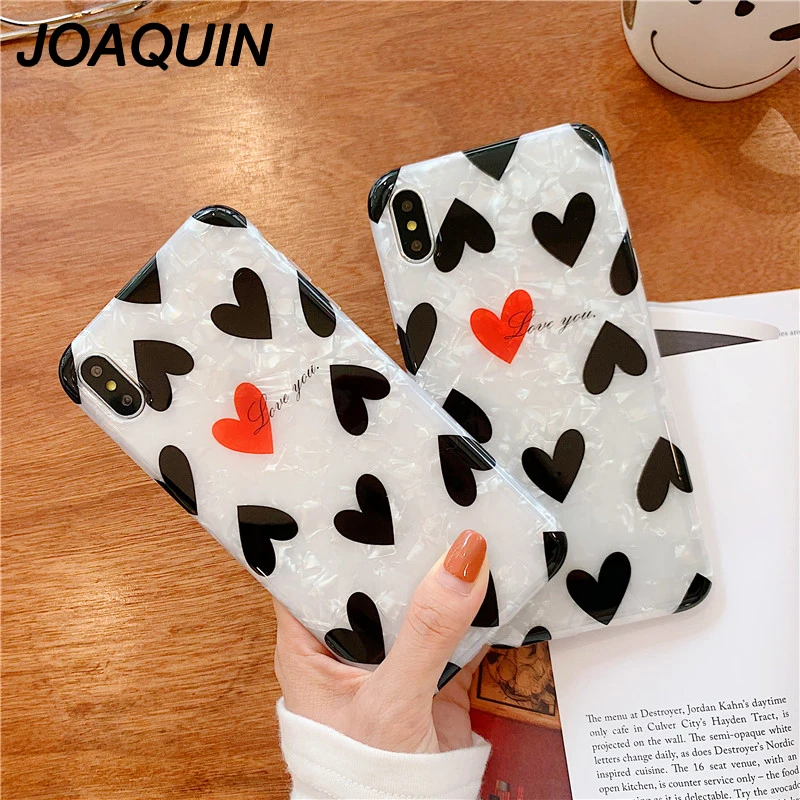 Korea Hot Sale Case for iPhone 6 6S 7 8 Plus Soft Silicone IMD Full Body Cases X XS MAX Cover Conch Shell Capa Fundas |