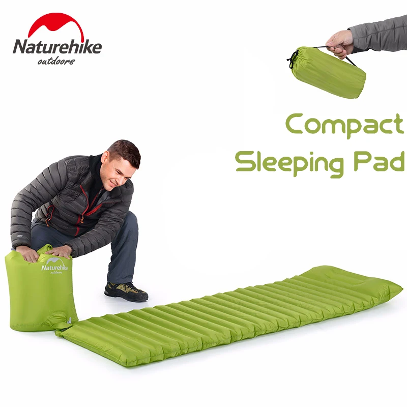 Best  Naturehike Ultralight Air Sleeping Pad Inflatable Cushion Fast Filling Moistureproof Mat Mattress f