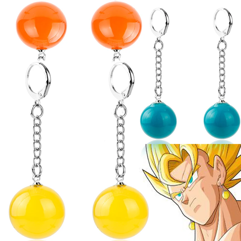 Japanese Anime Goku Dragon Ball Drop Earring Dragon Ball Plastic Dangle