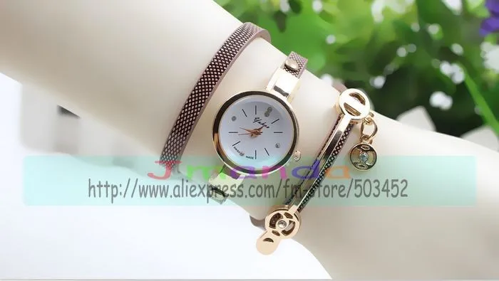 100 шт/партия yuhao брендовые длинные наручные часы на кожаном ремешке обернуть вокруг кулон женские часы оптом Элегантные повседневные часы для женщин