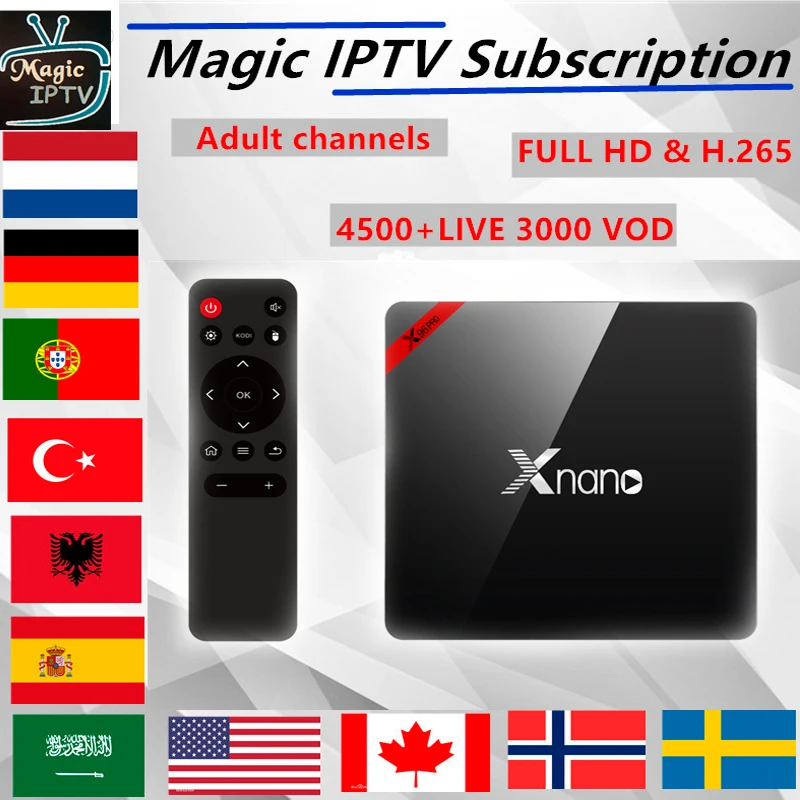 Aliexpress.com : Buy X96 Pro android TV + 1 Year Europe IPTV ...