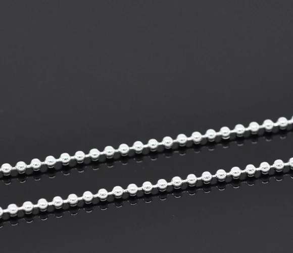 

DoreenBeads 10M silver color Ball Chains Findings 1.5mm Dia. (B13961)