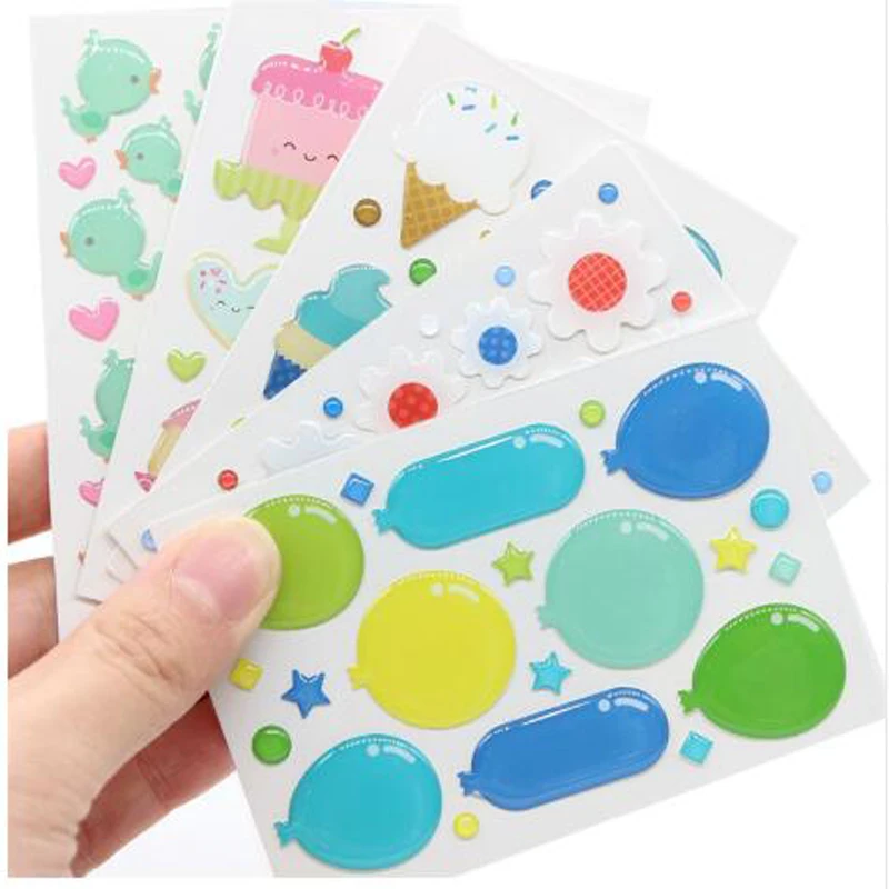 

VYUTXA Cartoon Sugar Sprinkles Self- adhesive Enamel Dots Resin Sticker for Scrapbooking/ DIY Crafts/ Card Making Decoration