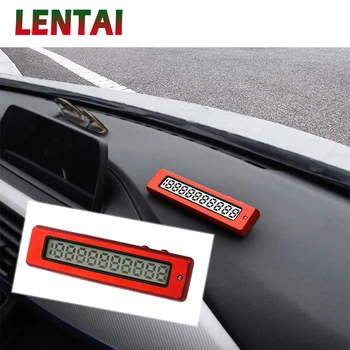 

OVERE 1Set Car Interior Parking Card LED Night Light Digital display For Fiat VW Polo Golf MK4 4 MK7 Touran T5 Bora Skoda Rapid