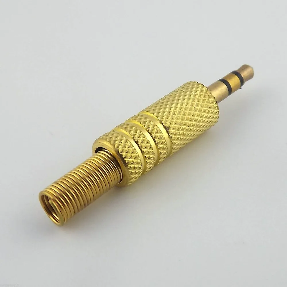 

10pcs 3.5mm 1/8" Stereo Male Plug Audio Cable Solder Gold TRS Adapter Connector