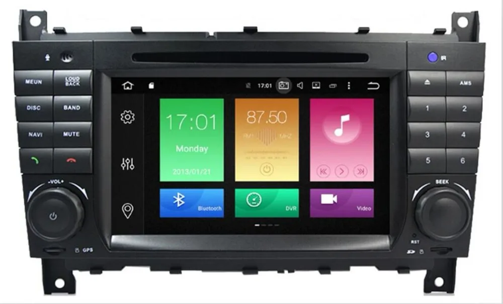 Best 1024X600 Quad Core Android 9.0 Car DVD for Mercedes Benz C Class W203 C200 C230 C320 CLK 200 CLK350 CLK500 GPS Radio Stereo BT 3