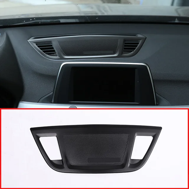 For BMW X1 F48 2016 2018 Aluminum Alloy Center Control Console Dashboard Speaker Cover Trim ...