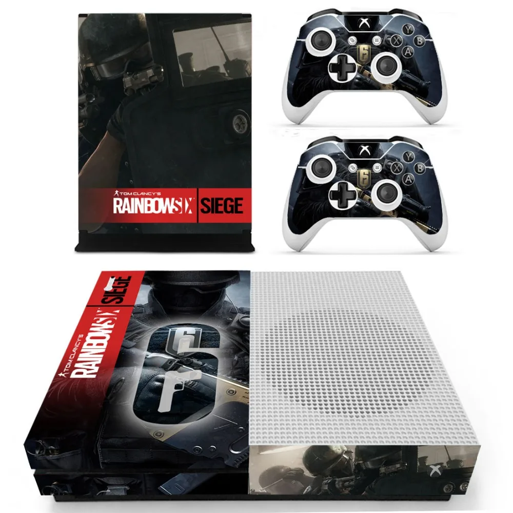 Наклейка Tom Clancy's Rainbow Six Siege для Xbox One S Skin vinilo pegatina для Xbox one Slim консоль и два контроллера