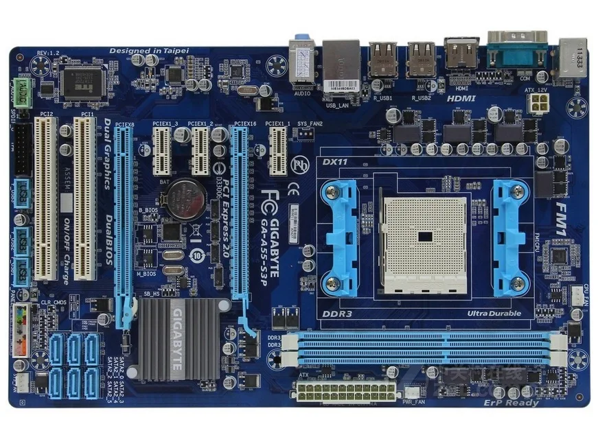 الأصلي اللوحة جيجابايت مقبس GA-A55-S3P A55-S3P usb2.0 32 جيجابايت sata ii a55 fm1 ddr3 سطح اللوحة الشحن مجانا الأصلي اللوحة جيجابايت مقبس GA-A55-S3P A55-S3P usb2.0 32 جيجابايت sata ii a55 fm1 ddr3 سطح اللوحة الشحن مجانا
