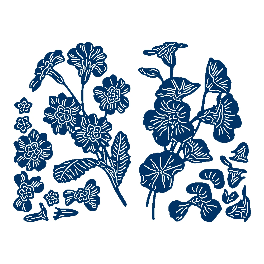 

Nasturtium Flower Metal Cutting Dies DIY Card Album Making Crafts Scrapbooking Template Embossing Stencil New Dies 2019